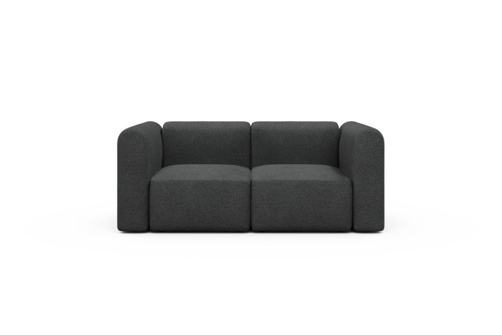 Rund Modular Sofa - Configurations 1 - A2H - 194 x 97 cm - 2 Seater - 529 Bouclé Charcoal