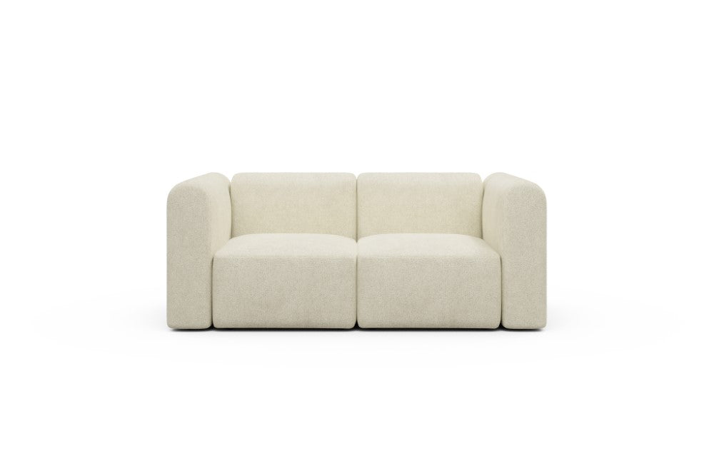 Rund Modular Sofa - Configurations 1 - A2H - 194 x 97 cm - 2 Seater - 531 Bouclé Off White