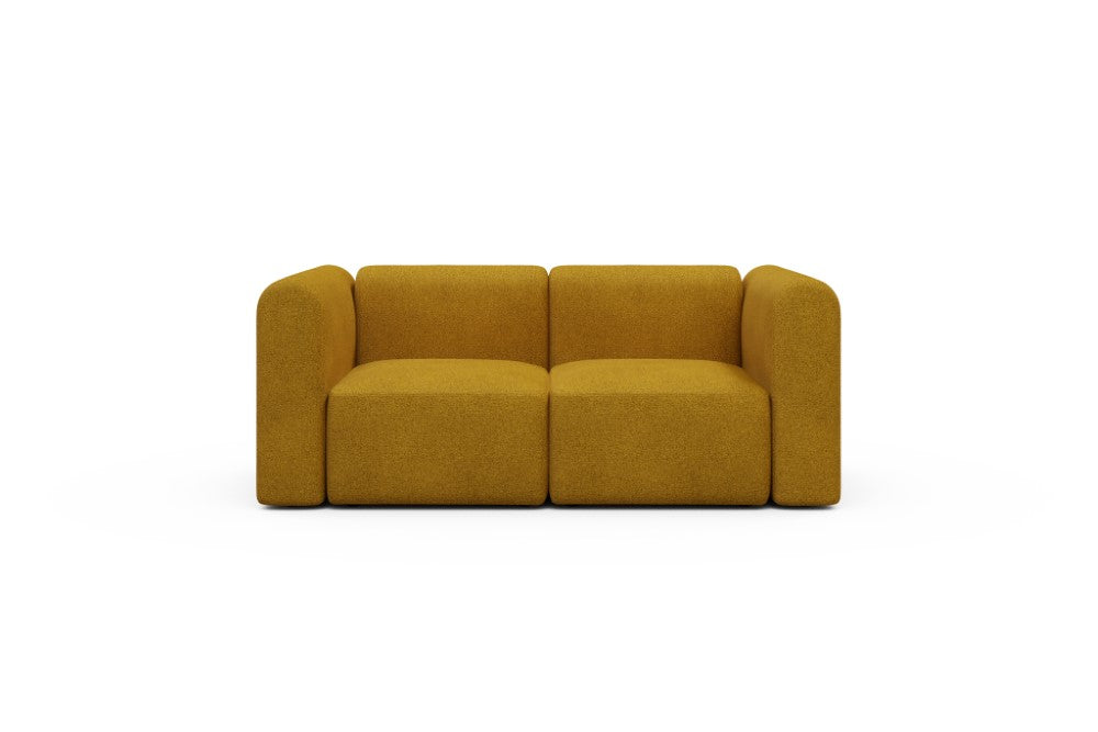 Rund Modular Sofa - Configurations 1 - A2H - 194 x 97 cm - 2 Seater - 536 Bouclé Ochre