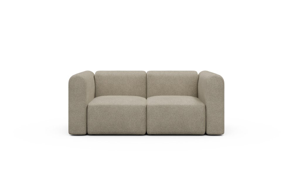 Rund Modular Sofa - Configurations 1 - A2H - 194 x 97 cm - 2 Seater - 539 Bouclé Beige