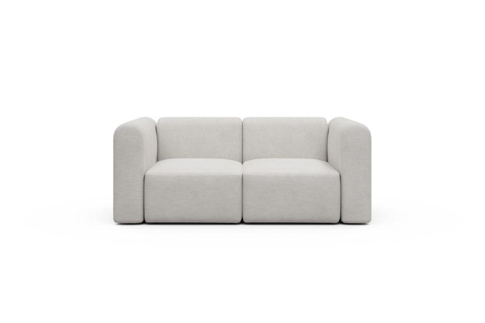 Rund Modular Sofa - Configurations 1 - A2H - 194 x 97 cm - 2 Seater - 574 Vivus Dusty Off White