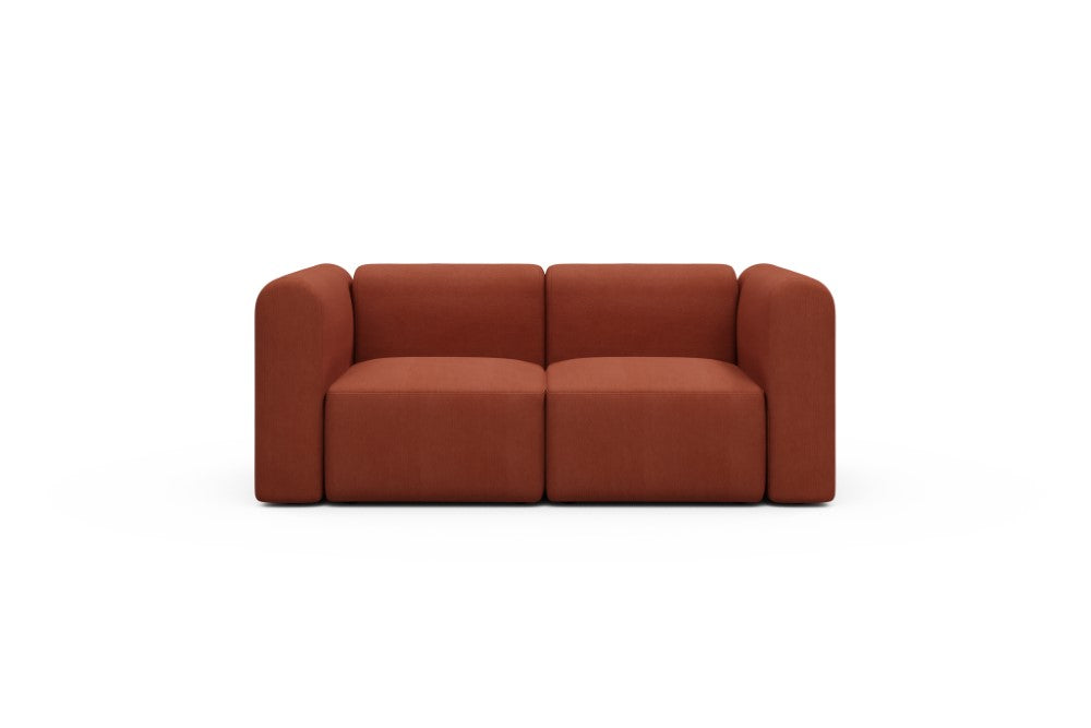 Rund Modular Sofa - Configurations 1 - A2H - 194 x 97 cm - 2 Seater - 581 Argus Rust