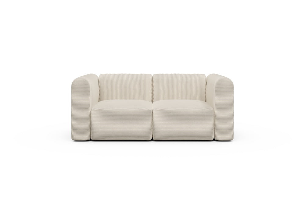 Rund Modular Sofa - Configurations 1 - A2H - 194 x 97 cm - 2 Seater - 594 Corduroy Ivory