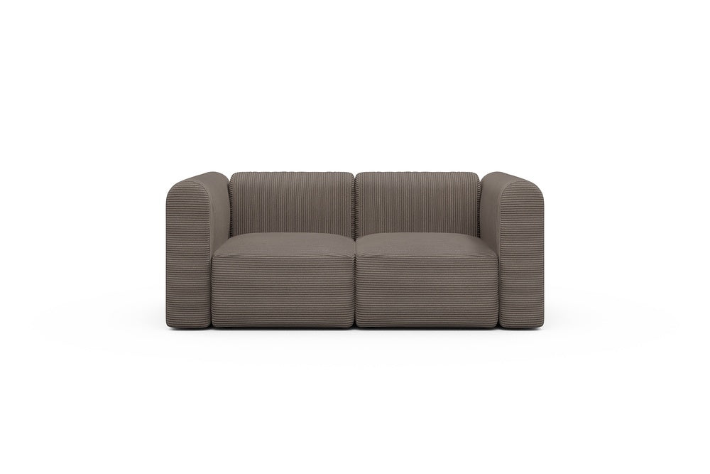 Rund Modular Sofa - Configurations 1 - A2H - 194 x 97 cm - 2 Seater - 596 Corduroy Mocha