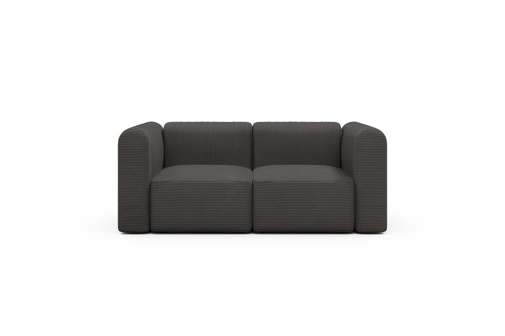 Rund Modular Sofa - Configurations 1 - A2H - 194 x 97 cm - 2 Seater - 597 Corduroy Charcoal