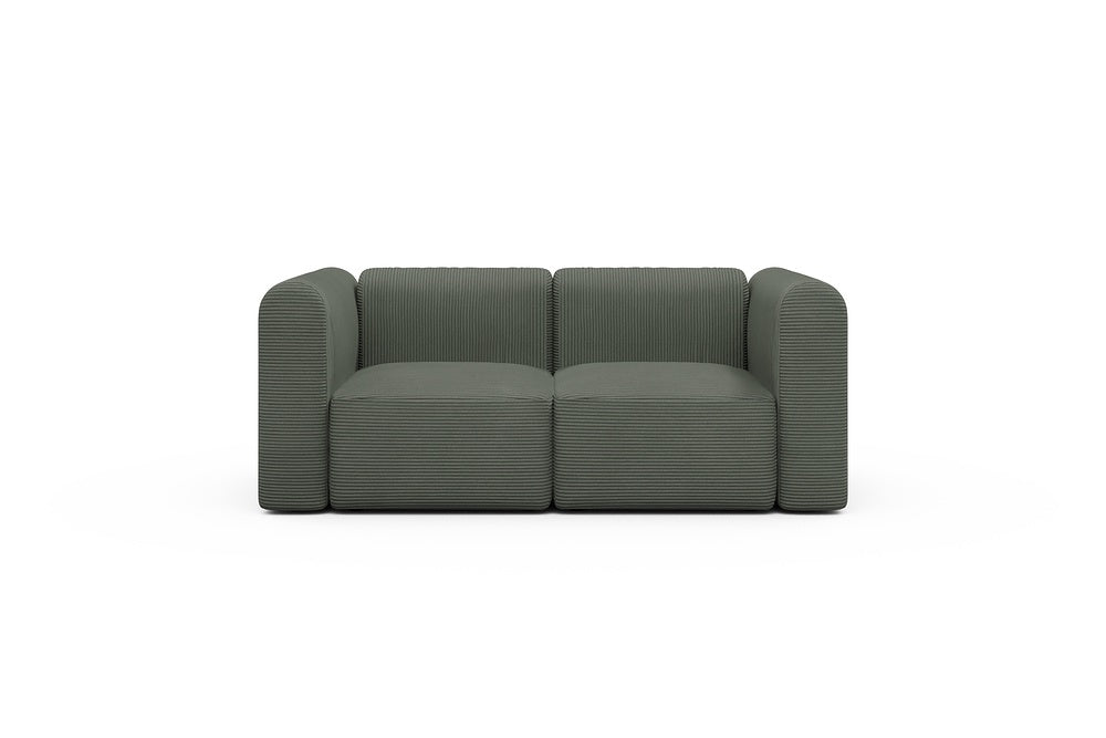 Rund Modular Sofa - Configurations 1 - A2H - 194 x 97 cm - 2 Seater - 598 Corduroy Sage