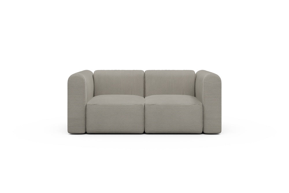 Rund Modular Sofa - Configurations 1 - A2H - 194 x 97 cm - 2 Seater - 603 Corduroy Beige