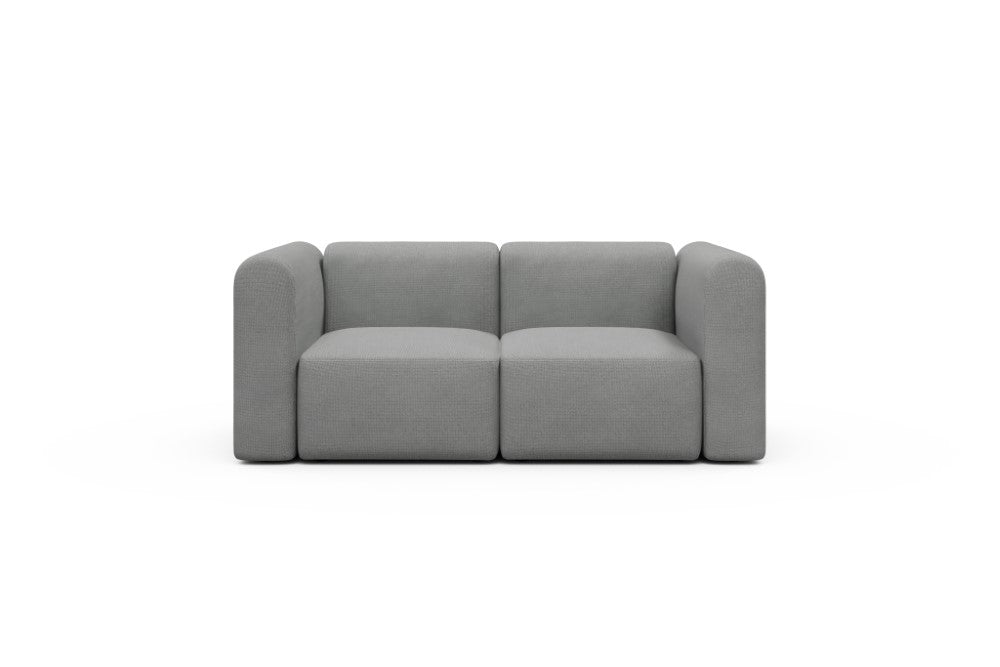Rund Modular Sofa - Configurations 1 - A2H - 194 x 97 cm - 2 Seater - 764 Cura Sand Grey