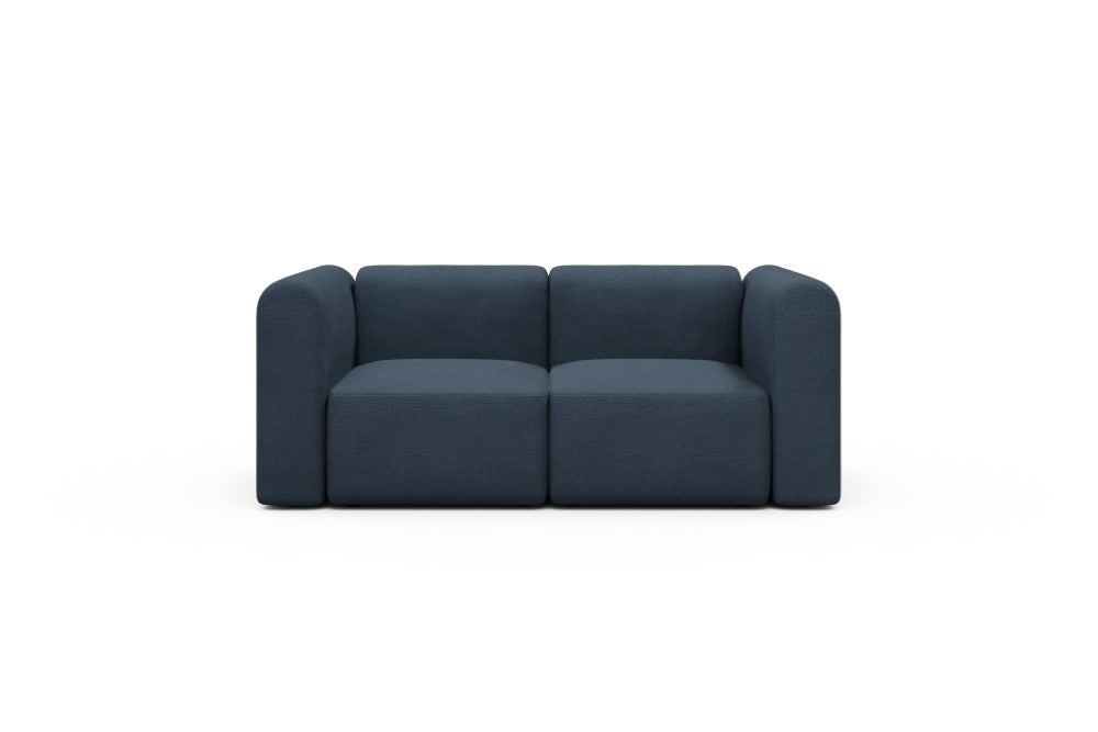 Rund Modular Sofa - Configurations 1 - A2H - 194 x 97 cm - 2 Seater - 768 Cura Oxford Blue