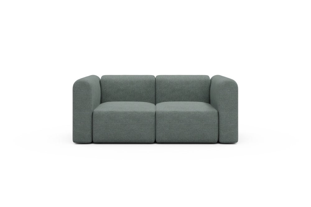 Rund Modular Sofa - Configurations 1 - A2H - 194 x 97 cm - 2 Seater - 770 Carreno Cielo Blue