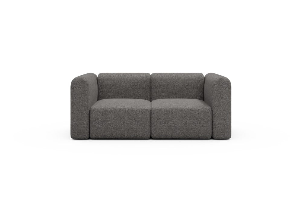 Rund Modular Sofa - Configurations 1 - A2H - 194 x 97 cm - 2 Seater - 772 Carreno Salt & Pepper