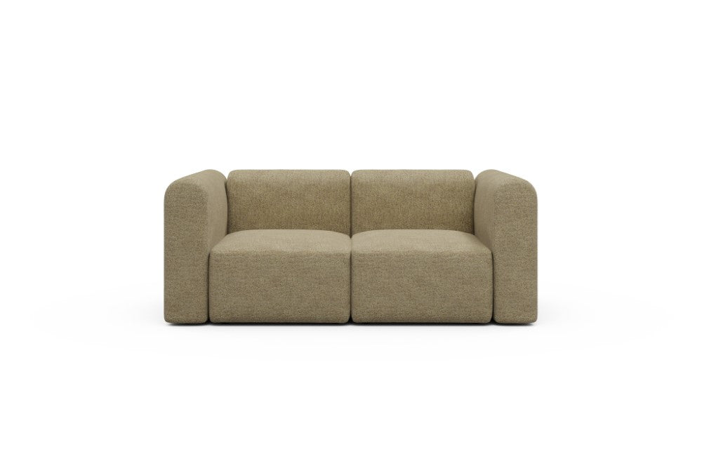 Rund Modular Sofa - Configurations 1 - A2H - 194 x 97 cm - 2 Seater - 774 Carreno Sicilian Yellow