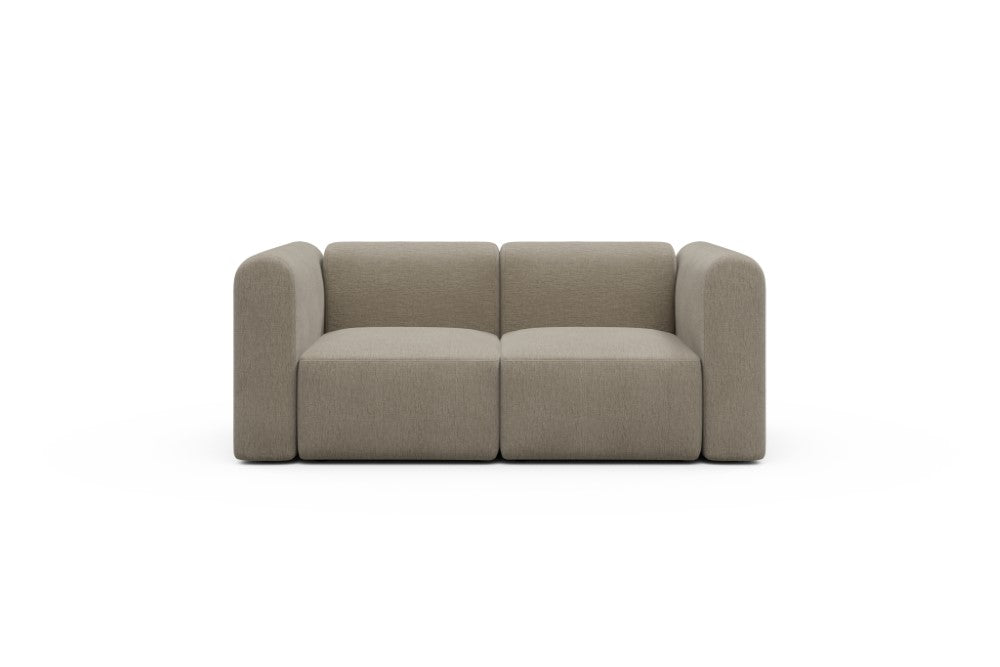 Rund Modular Sofa - Configurations 1 - A2H - 194 x 97 cm - 2 Seater - 810 Smooth Smooth Beige