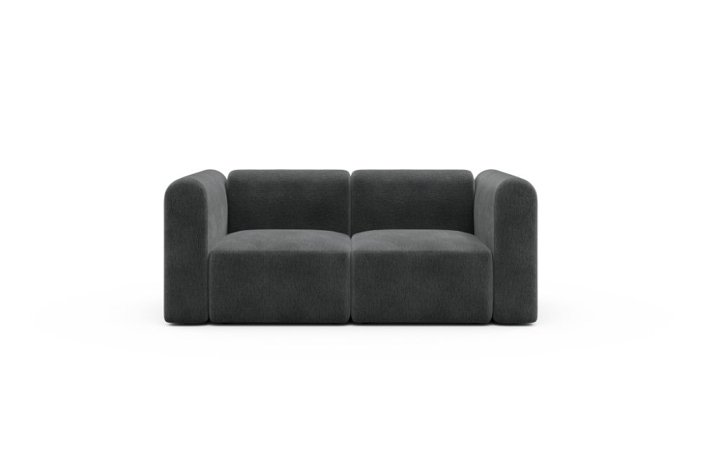 Rund Modular Sofa - Configurations 1 - A2H - 194 x 97 cm - 2 Seater - 811 Smooth Deep Warm Grey