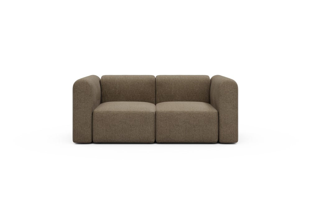 Rund Modular Sofa - Configurations 1 - A2H - 194 x 97 cm - 2 Seater - 817 Aivi Khaki Brown