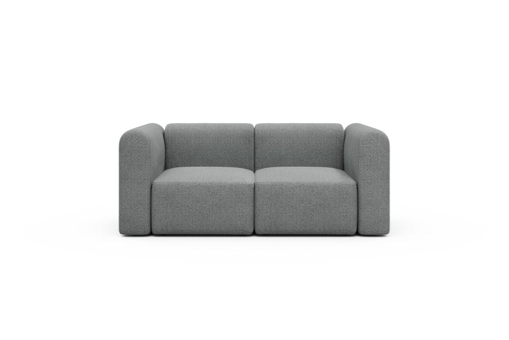 Rund Modular Sofa - Configurations 1 - A2H - 194 x 97 cm - 2 Seater - 819 Aivi Gravel Grey