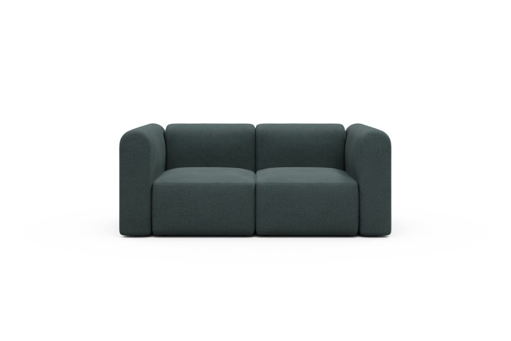 Rund Modular Sofa - Configurations 1 - A2H - 194 x 97 cm - 2 Seater - 851 Mahoga Dark Blue