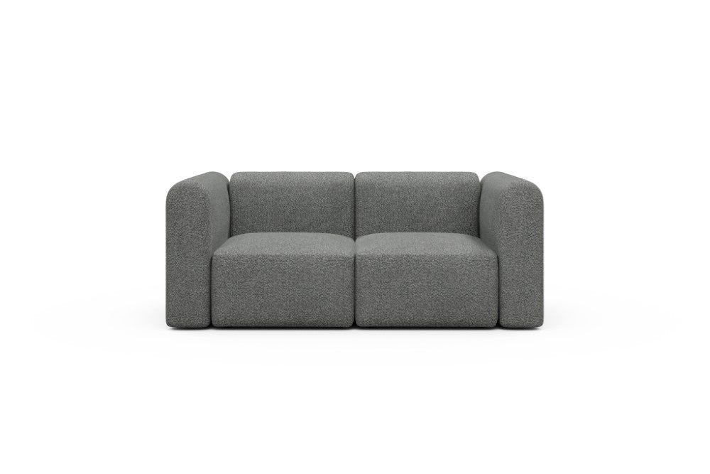 Rund Modular Sofa - Configurations 1 - A2H - 194 x 97 cm - 2 Seater - 868 Vanora Warm Grey