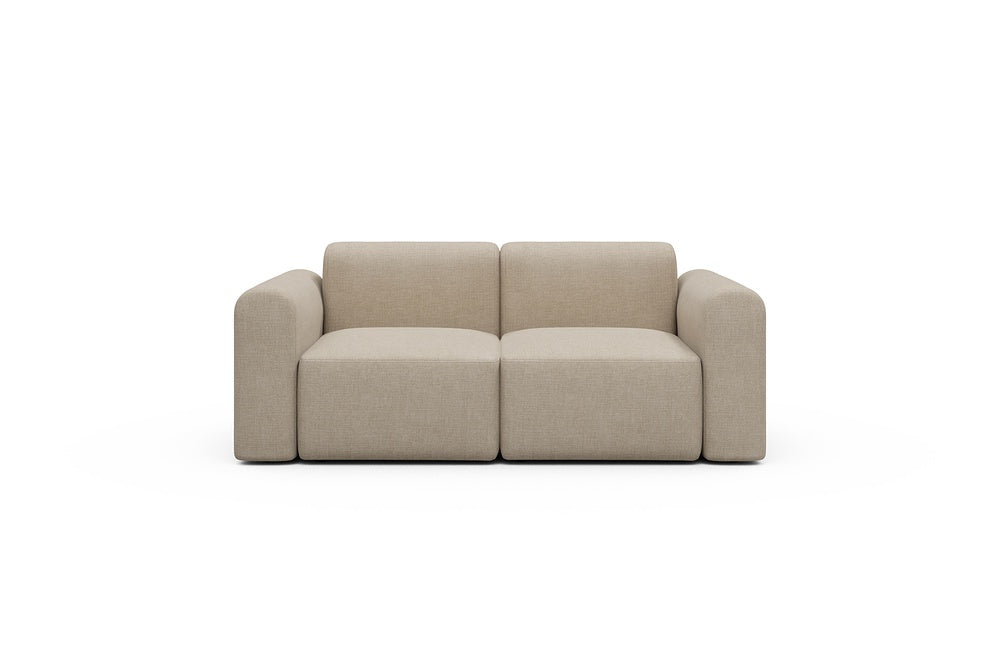 Rund Modular Sofa - Configurations 1 - A2L - 194 x 97 cm - 2 Seater - 410 Esina Almond Beige
