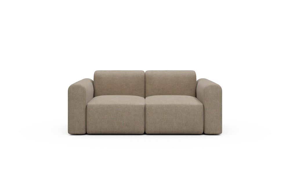 Rund Modular Sofa - Configurations 1 - A2L - 194 x 97 cm - 2 Seater - 417 Esina Mocha