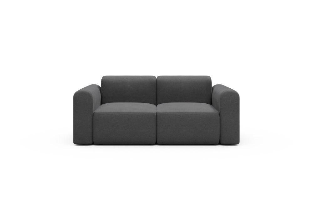 Rund Modular Sofa - Configurations 1 - A2L - 194 x 97 cm - 2 Seater - 441 Satya Warm Zinc