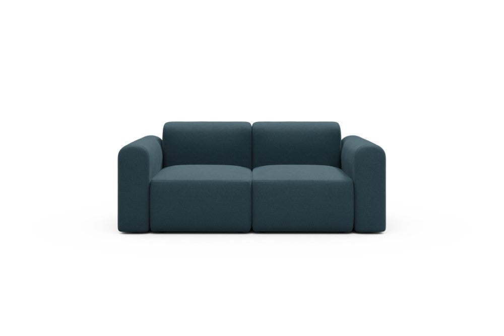 Rund Modular Sofa - Configurations 1 - A2L - 194 x 97 cm - 2 Seater - 443 Satya Deep Blue