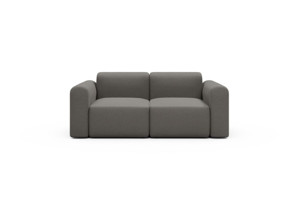 Rund Modular Sofa - Configurations 1 - A2L - 194 x 97 cm - 2 Seater - 446 Satya Taupe Brown