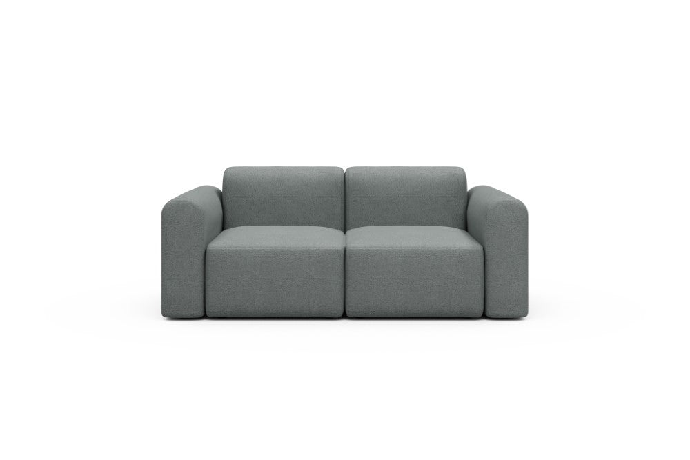 Rund Modular Sofa - Configurations 1 - A2L - 194 x 97 cm - 2 Seater - 485 Denari Soft Grey
