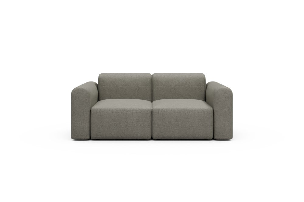 Rund Modular Sofa - Configurations 1 - A2L - 194 x 97 cm - 2 Seater - 486 Denari Warm Grey