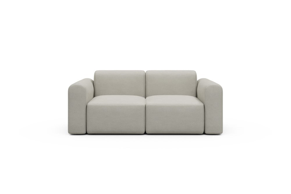 Rund Modular Sofa - Configurations 1 - A2L - 194 x 97 cm - 2 Seater - 487 Denari Clean Beige