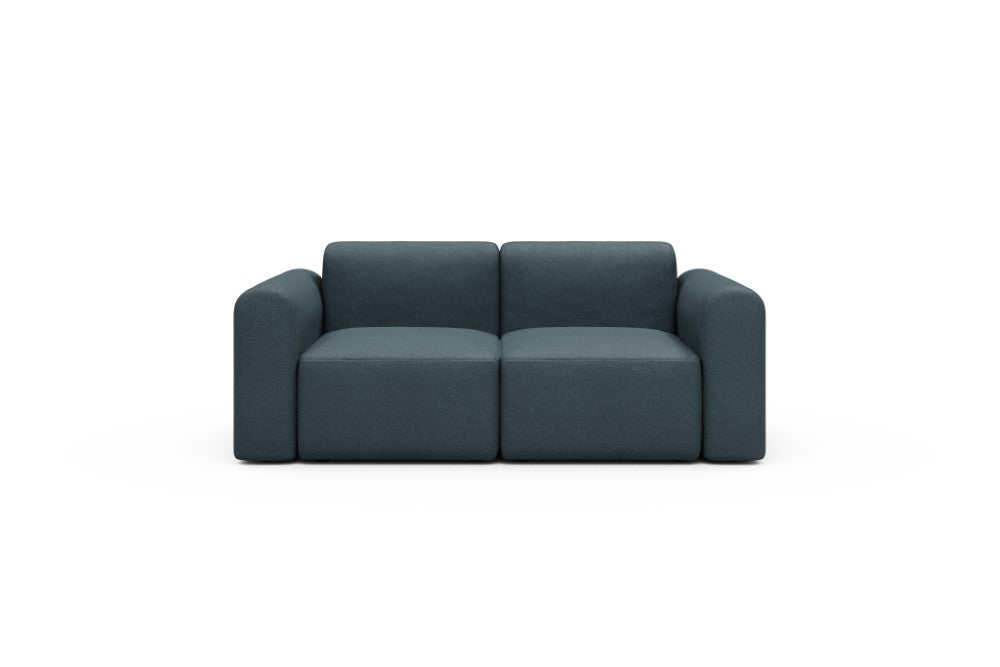Rund Modular Sofa - Configurations 1 - A2L - 194 x 97 cm - 2 Seater - 489 Denari Royal Blue