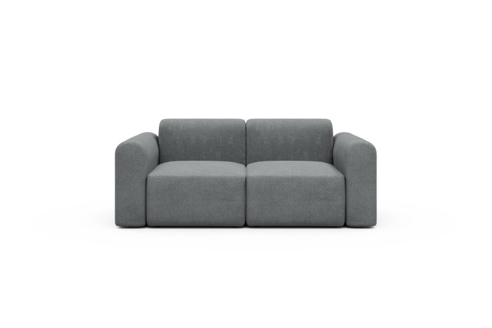 Rund Modular Sofa - Configurations 1 - A2L - 194 x 97 cm - 2 Seater - 495 Casone Gravel Grey