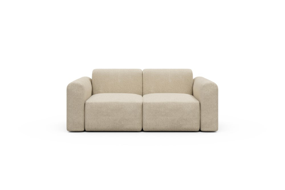 Rund Modular Sofa - Configurations 1 - A2L - 194 x 97 cm - 2 Seater - 496 Casone Natural Beigie