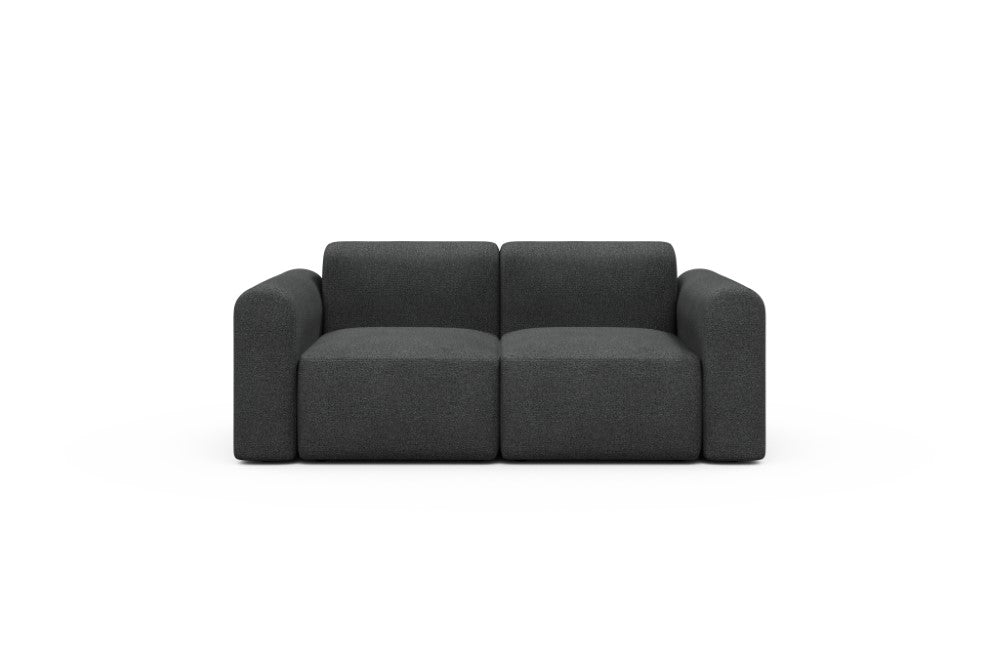 Rund Modular Sofa - Configurations 1 - A2L - 194 x 97 cm - 2 Seater - 529 Bouclé Charcoal