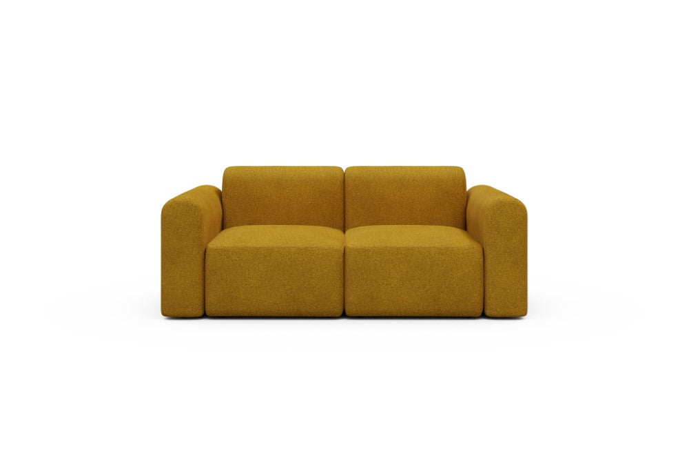 Rund Modular Sofa - Configurations 1 - A2L - 194 x 97 cm - 2 Seater - 536 Bouclé Ochre