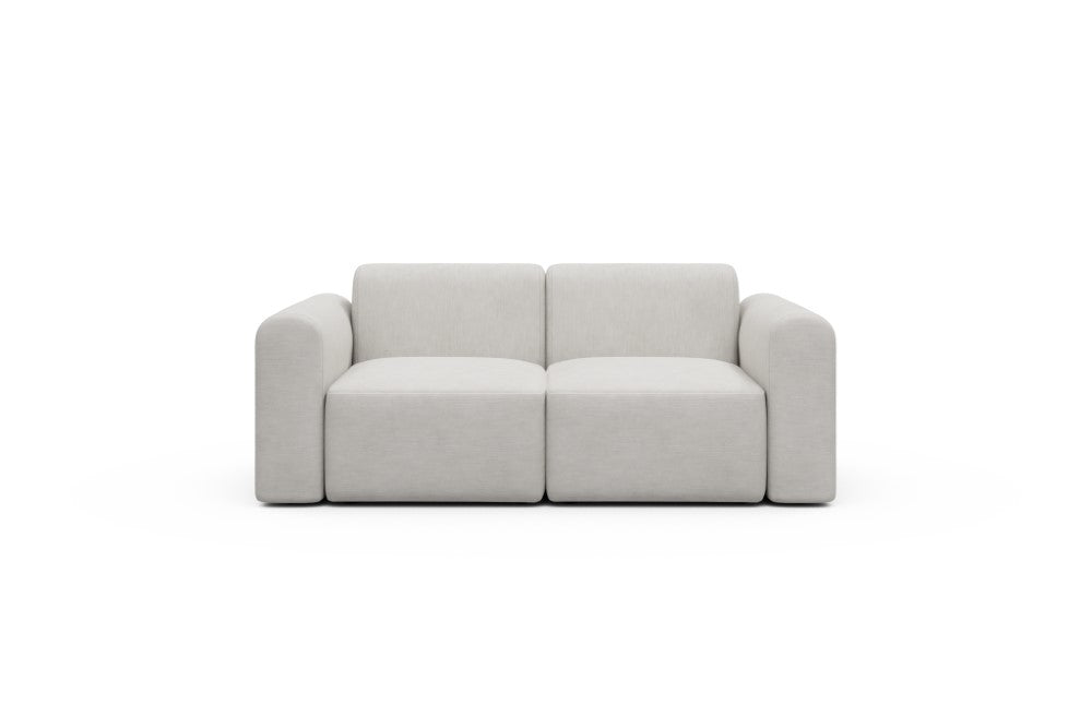Rund Modular Sofa - Configurations 1 - A2L - 194 x 97 cm - 2 Seater - 574 Vivus Dusty Off White