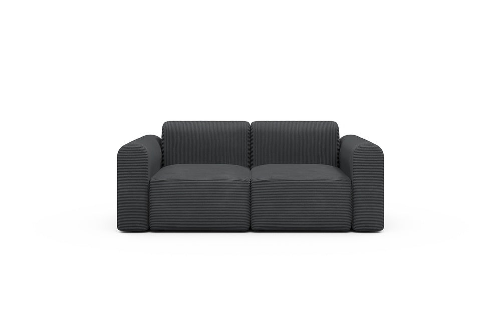 Rund Modular Sofa - Configurations 1 - A2L - 194 x 97 cm - 2 Seater - 593 Corduroy Graphite