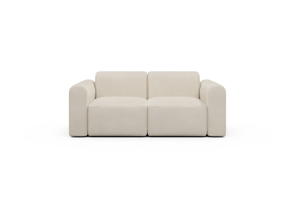 Rund Modular Sofa - Configurations 1 - A2L - 194 x 97 cm - 2 Seater - 594 Corduroy Ivory