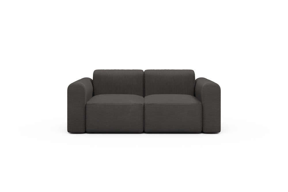 Rund Modular Sofa - Configurations 1 - A2L - 194 x 97 cm - 2 Seater - 597 Corduroy Charcoal