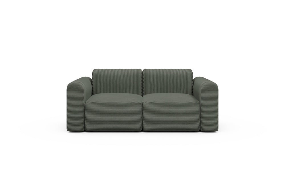 Rund Modular Sofa - Configurations 1 - A2L - 194 x 97 cm - 2 Seater - 598 Corduroy Sage