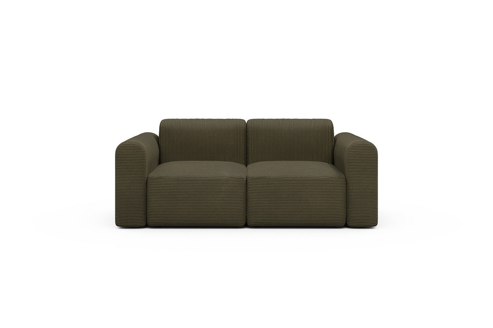 Rund Modular Sofa - Configurations 1 - A2L - 194 x 97 cm - 2 Seater - 599 Corduroy Olive