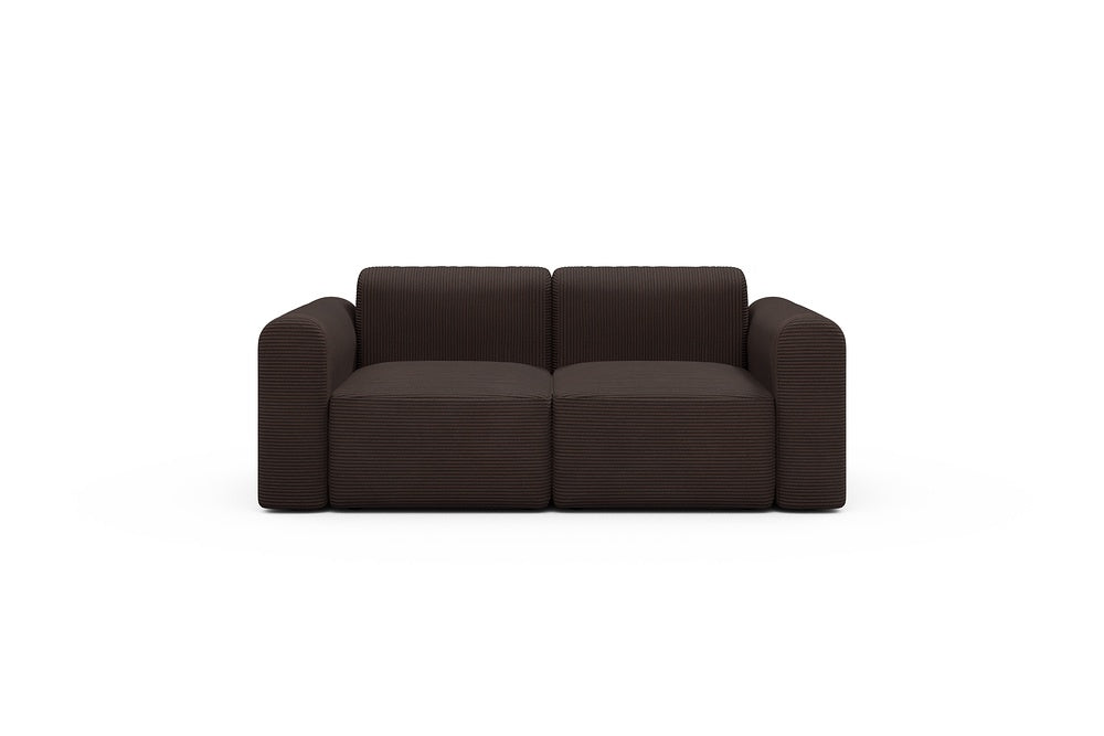 Rund Modular Sofa - Configurations 1 - A2L - 194 x 97 cm - 2 Seater - 600 Corduroy Cocoa