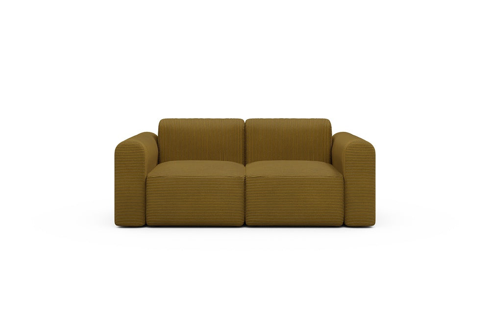 Rund Modular Sofa - Configurations 1 - A2L - 194 x 97 cm - 2 Seater - 601 Corduroy Ochre