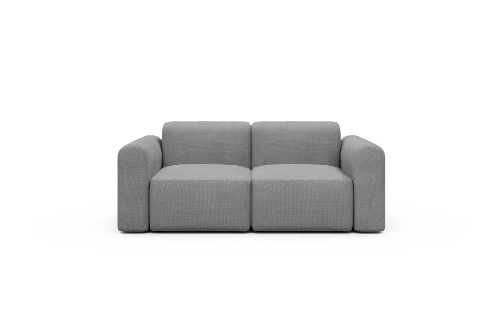 Rund Modular Sofa - Configurations 1 - A2L - 194 x 97 cm - 2 Seater - 764 Cura Sand Grey