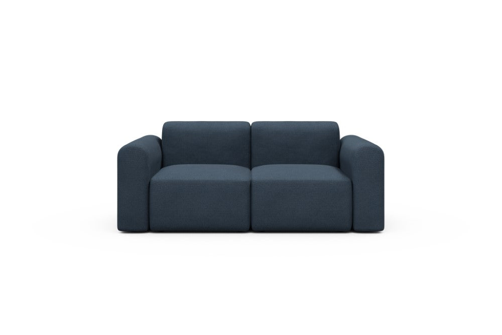 Rund Modular Sofa - Configurations 1 - A2L - 194 x 97 cm - 2 Seater - 768 Cura Oxford Blue