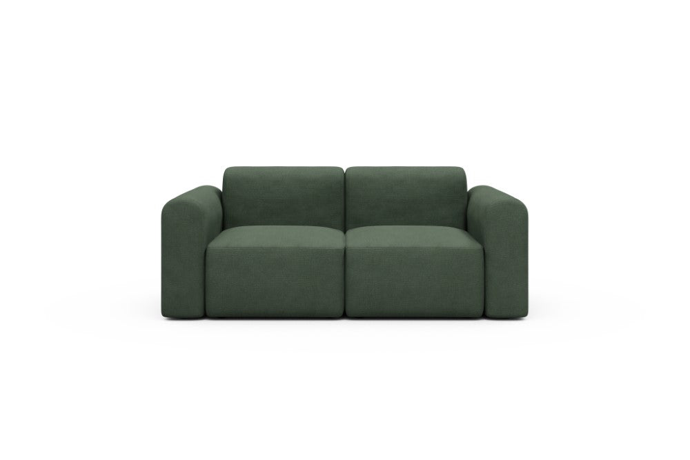 Rund Modular Sofa - Configurations 1 - A2L - 194 x 97 cm - 2 Seater - 769 Cura Saga Green