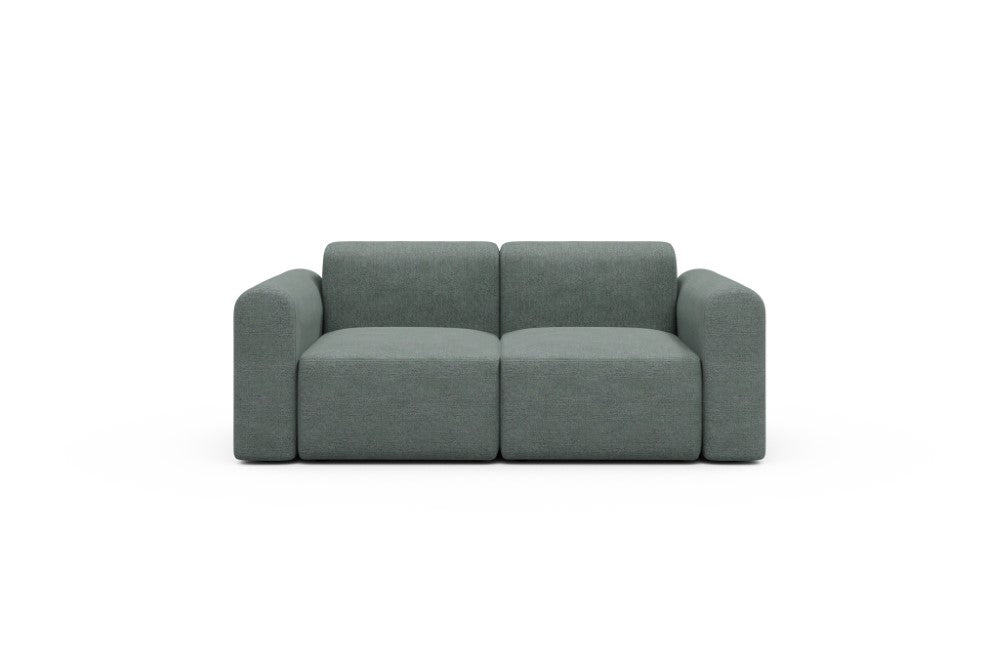 Rund Modular Sofa - Configurations 1 - A2L - 194 x 97 cm - 2 Seater - 770 Carreno Cielo Blue