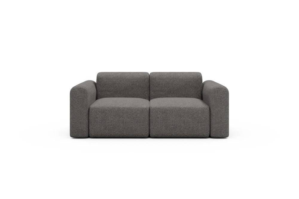 Rund Modular Sofa - Configurations 1 - A2L - 194 x 97 cm - 2 Seater - 772 Carreno Salt & Pepper