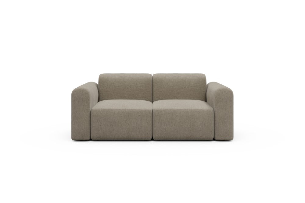 Rund Modular Sofa - Configurations 1 - A2L - 194 x 97 cm - 2 Seater - 810 Smooth Smooth Beige