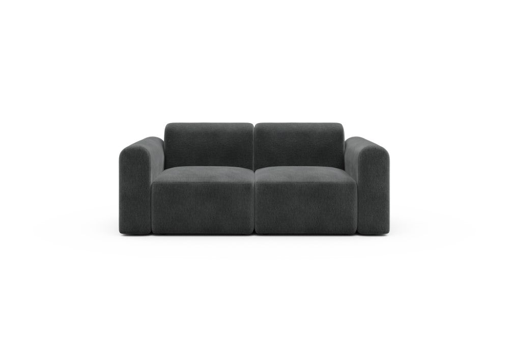 Rund Modular Sofa - Configurations 1 - A2L - 194 x 97 cm - 2 Seater - 811 Smooth Deep Warm Grey